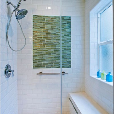 Beveled Subway Tile Shower Installation