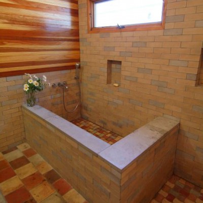 Concrete tile Bathroom Flooring