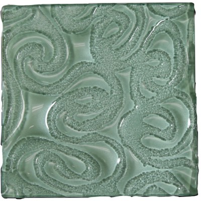 Tile Glass Squiggles