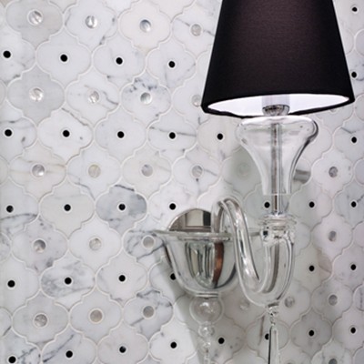Artistic Tile Veneto Bianco Pattern Installation