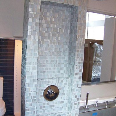 Glass tile design shower