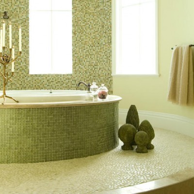 Oceanside glass mosaic bathtub
