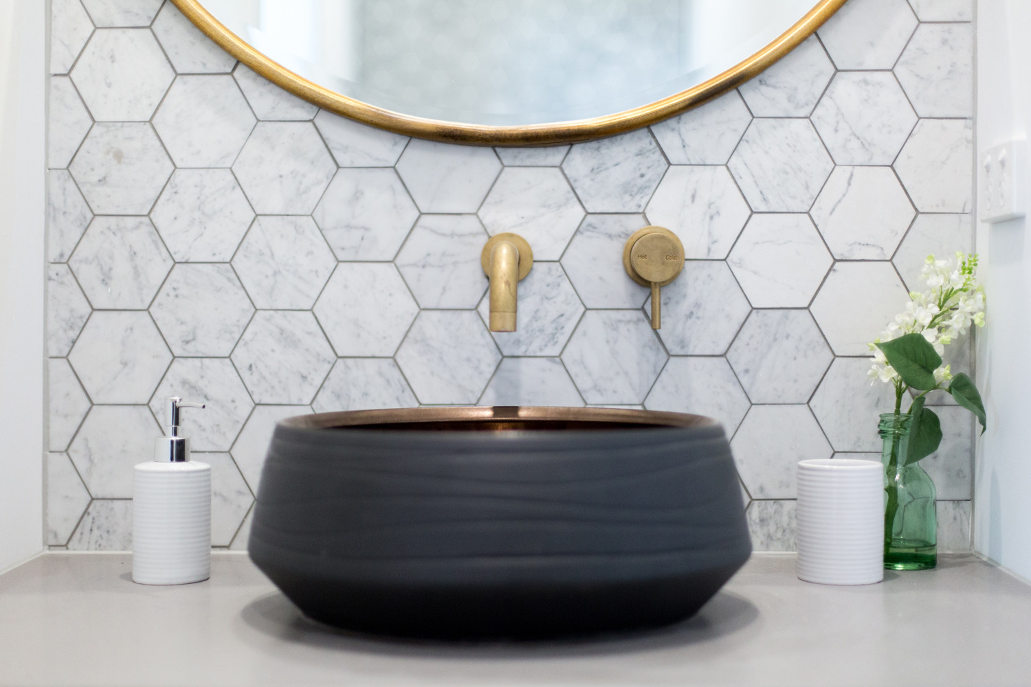 Hexagon Bathroom Tiles