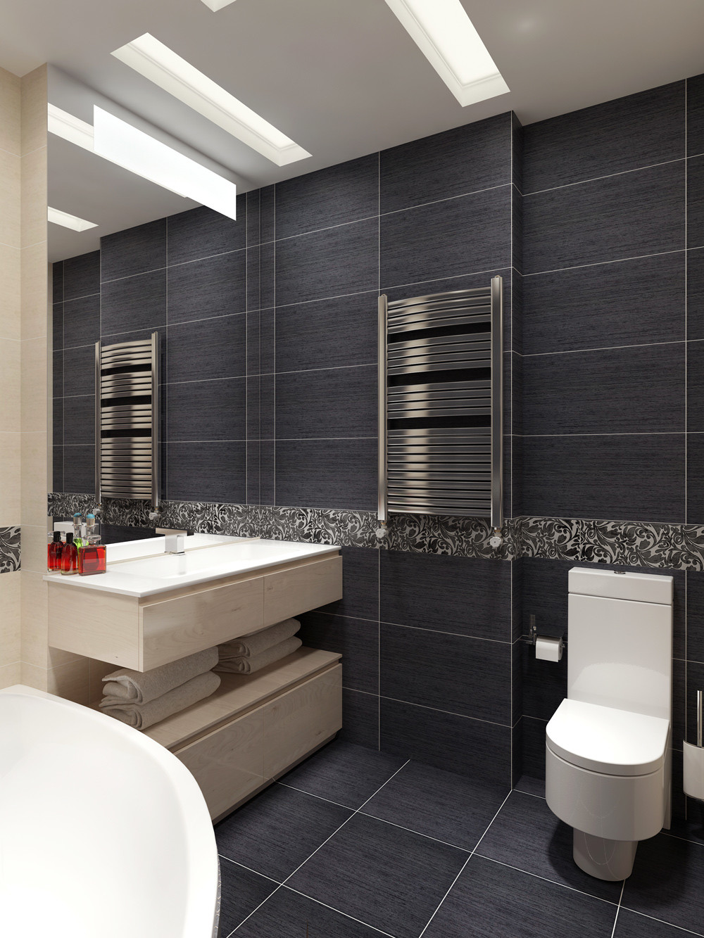 Matte Finish Bathroom Tiles