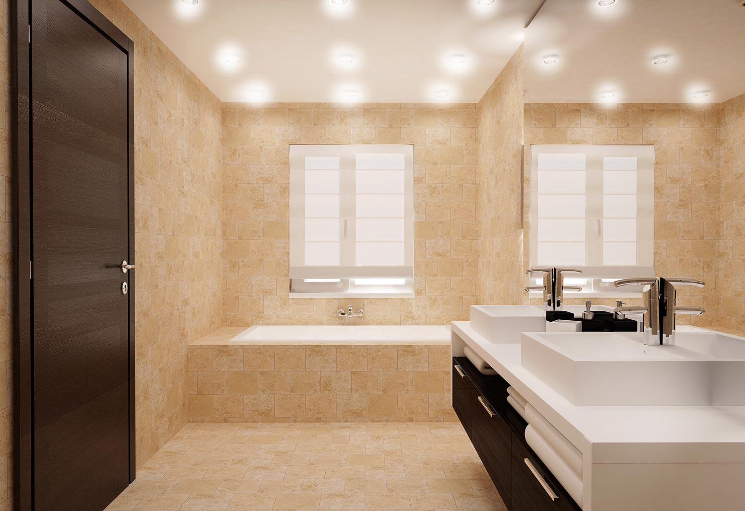 tile ideas for small bathrooms